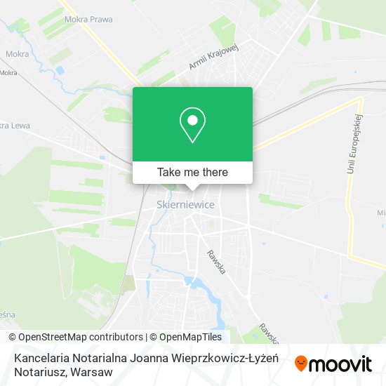 Kancelaria Notarialna Joanna Wieprzkowicz-Łyżeń Notariusz map