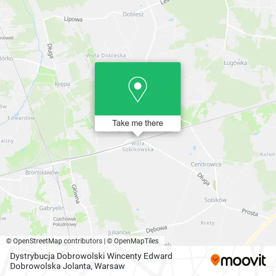 Dystrybucja Dobrowolski Wincenty Edward Dobrowolska Jolanta map