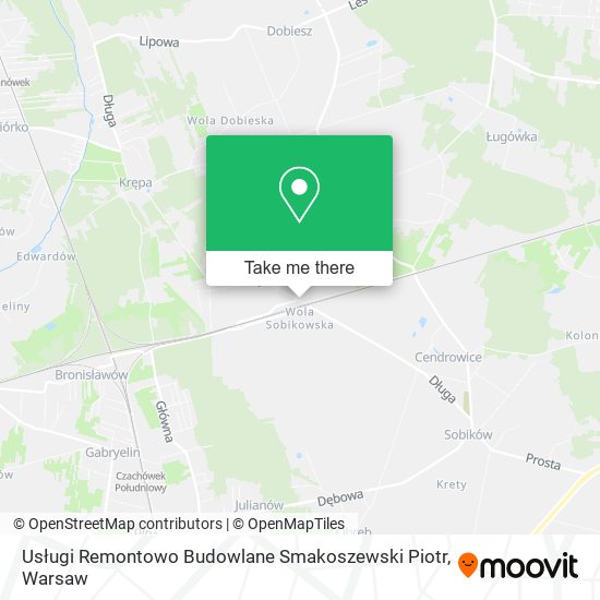 Usługi Remontowo Budowlane Smakoszewski Piotr map