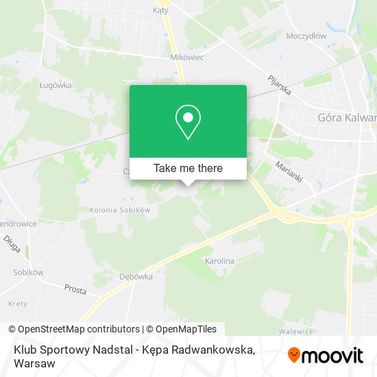 Klub Sportowy Nadstal - Kępa Radwankowska map