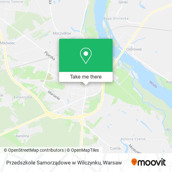 Карта Przedszkole Samorządowe w Wilczynku