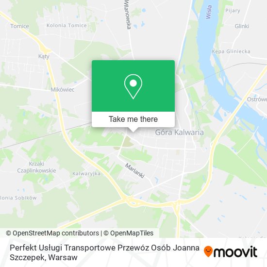 Perfekt Usługi Transportowe Przewóz Osób Joanna Szczepek map