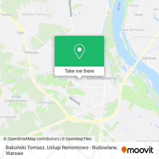 Bakoński Tomasz. Usługi Remontowo - Budowlane map