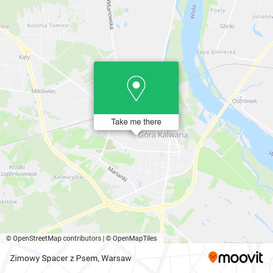 Zimowy Spacer z Psem map