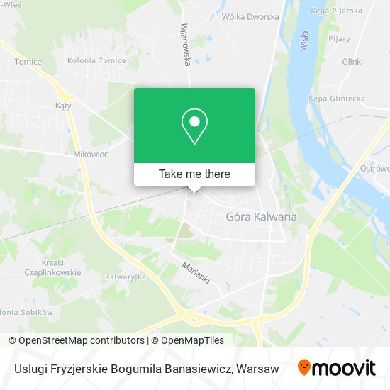 Карта Uslugi Fryzjerskie Bogumila Banasiewicz