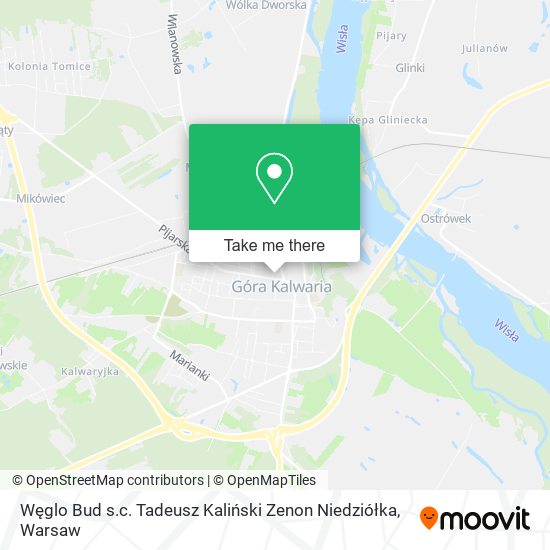 Węglo Bud s.c. Tadeusz Kaliński Zenon Niedziółka map