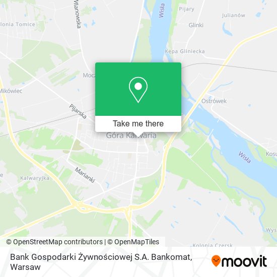 Bank Gospodarki Żywnościowej S.A. Bankomat map