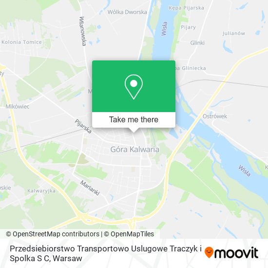 Przedsiebiorstwo Transportowo Uslugowe Traczyk i Spolka S C map