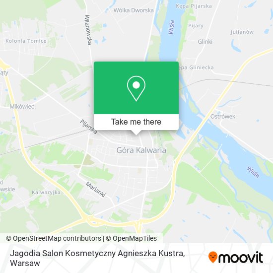 Карта Jagodia Salon Kosmetyczny Agnieszka Kustra