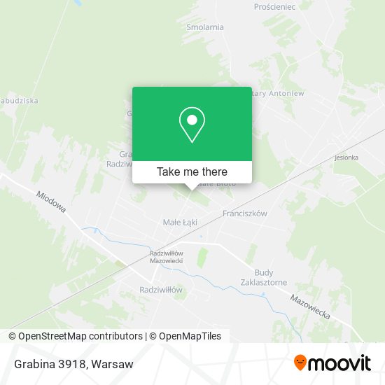 Grabina 3918 map