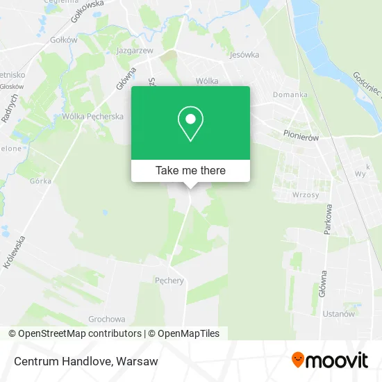 Карта Centrum Handlove