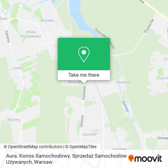 Aura. Komis Samochodowy. Sprzedaż Samochodów Używanych map