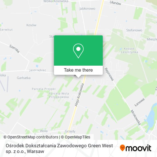 Ośrodek Dokształcania Zawodowego Green West sp. z o.o. map