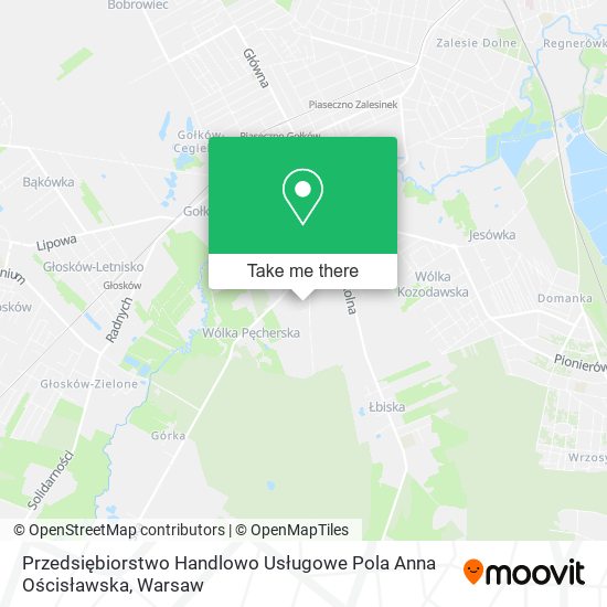 Przedsiębiorstwo Handlowo Usługowe Pola Anna Ościsławska map