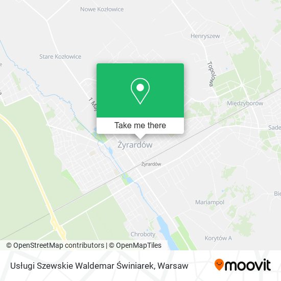 Usługi Szewskie Waldemar Świniarek map