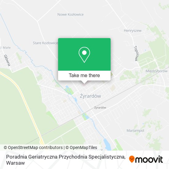 Poradnia Geriatryczna Przychodnia Specjalistyczna map