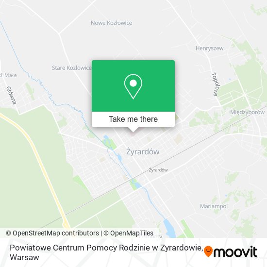 Powiatowe Centrum Pomocy Rodzinie w Zyrardowie map