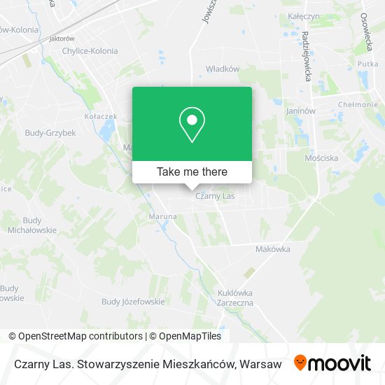 Czarny Las. Stowarzyszenie Mieszkańców map