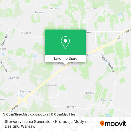 Stowarzyszenie Generator - Promocja Mody i Designu map