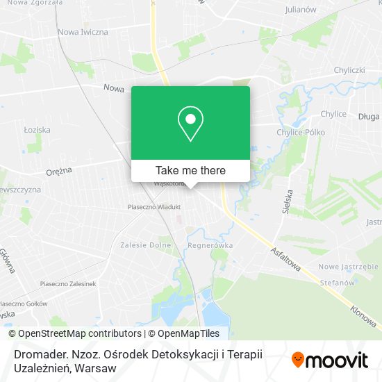 Dromader. Nzoz. Ośrodek Detoksykacji i Terapii Uzależnień map