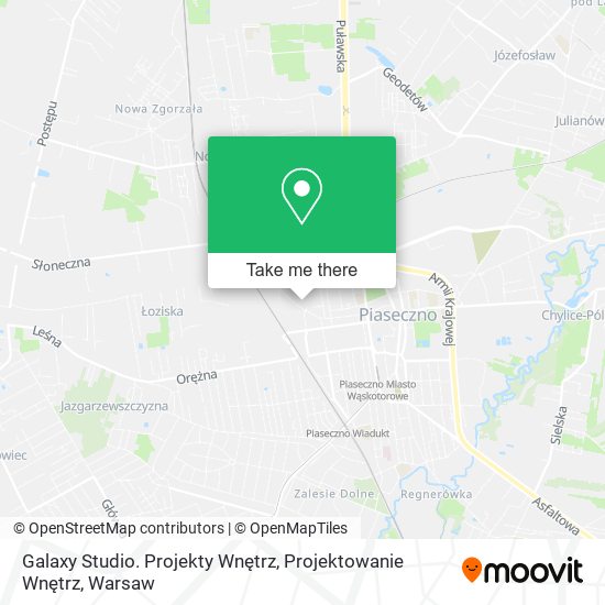 Galaxy Studio. Projekty Wnętrz, Projektowanie Wnętrz map