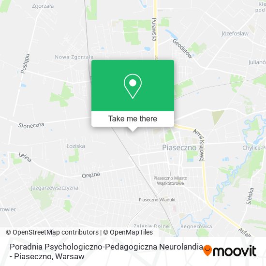 Карта Poradnia Psychologiczno-Pedagogiczna Neurolandia - Piaseczno