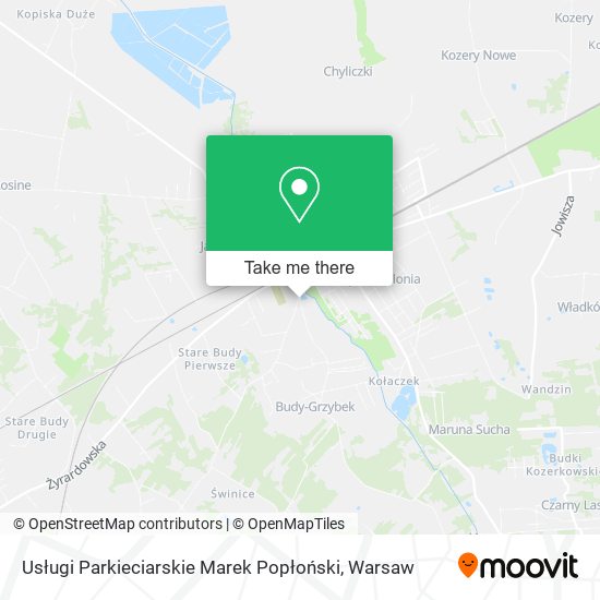 Usługi Parkieciarskie Marek Popłoński map