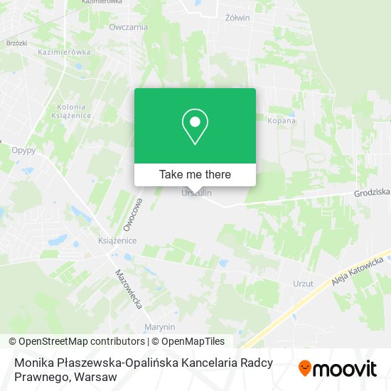 Monika Płaszewska-Opalińska Kancelaria Radcy Prawnego map