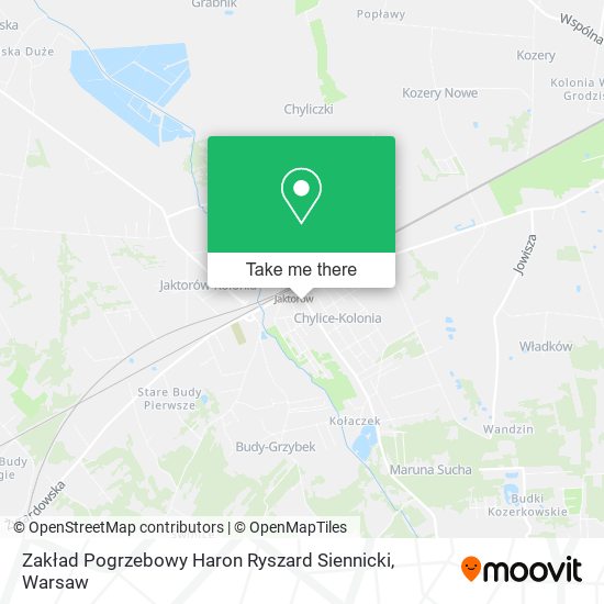 Zakład Pogrzebowy Haron Ryszard Siennicki map