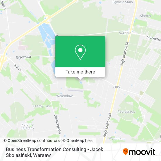 Business Transformation Consulting - Jacek Skolasiński map