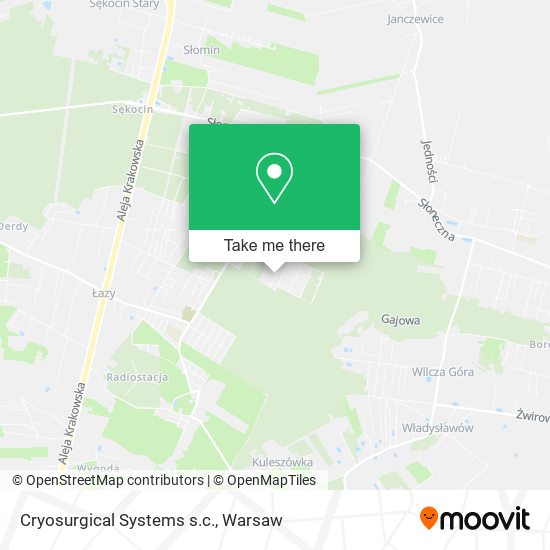 Cryosurgical Systems s.c. map