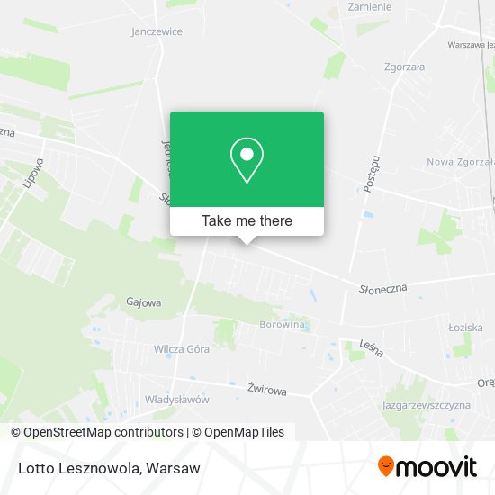 Lotto Lesznowola map