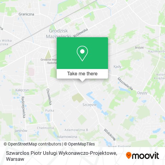 Szwarclos Piotr Usługi Wykonawczo-Projektowe map