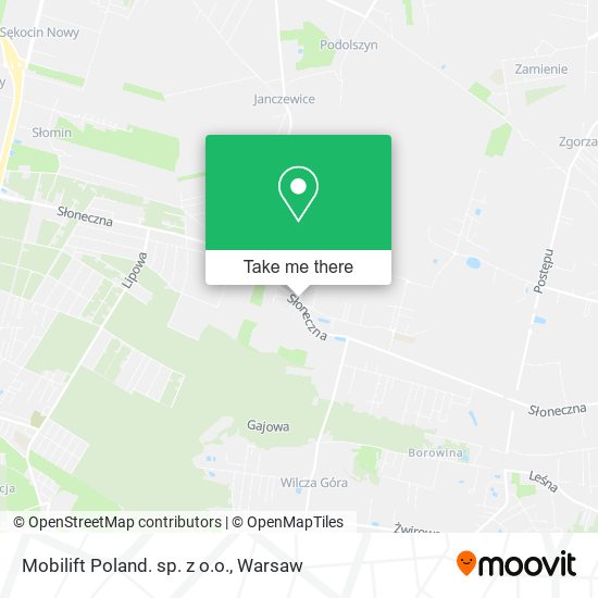 Карта Mobilift Poland. sp. z o.o.