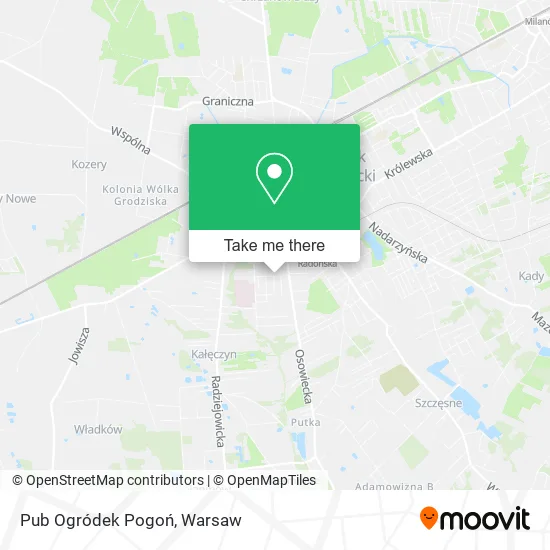 Pub Ogródek Pogoń map