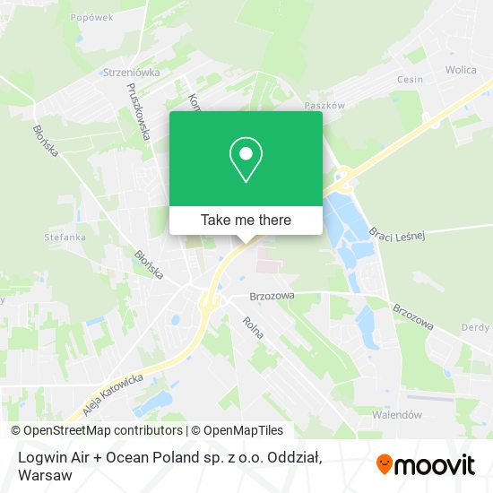 Logwin Air + Ocean Poland sp. z o.o. Oddział map