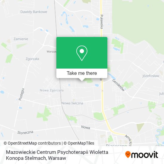 Mazowieckie Centrum Psychoterapii Wioletta Konopa Stelmach map