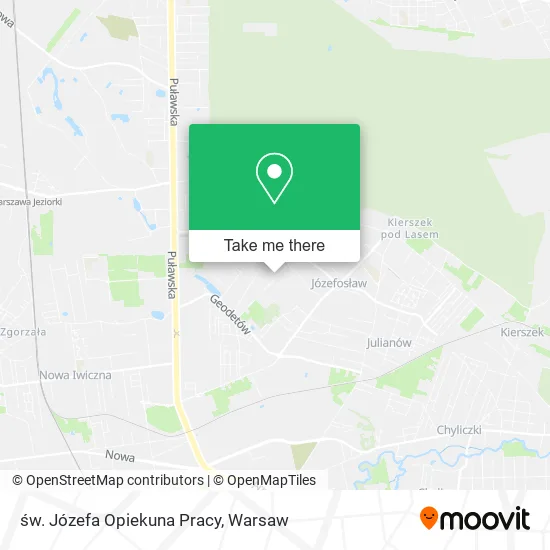 św. Józefa Opiekuna Pracy map