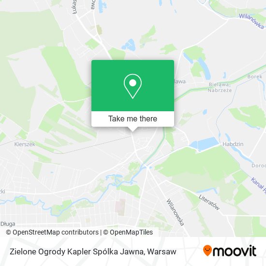 Zielone Ogrody Kapler Spólka Jawna map