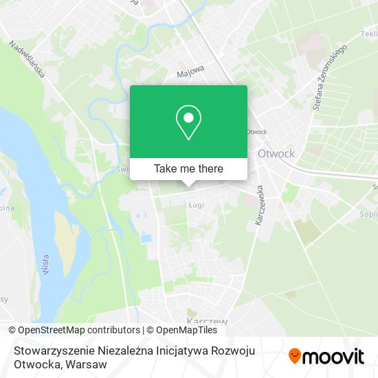 Stowarzyszenie Niezależna Inicjatywa Rozwoju Otwocka map