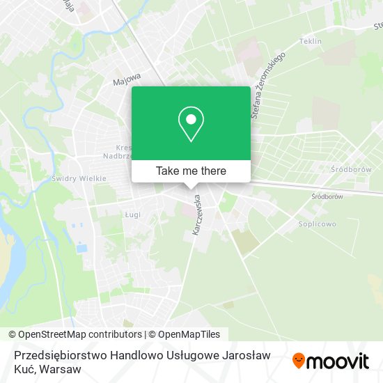 Przedsiębiorstwo Handlowo Usługowe Jarosław Kuć map