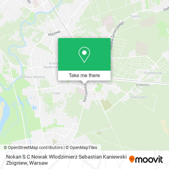 Nokan S C Nowak Wlodzimierz Sebastian Kaniewski Zbigniew map