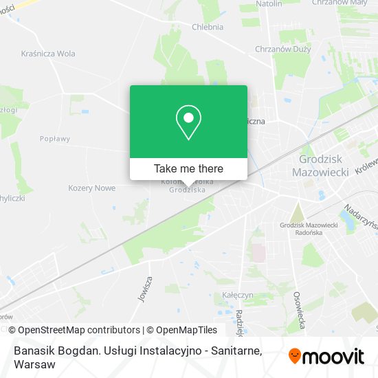 Banasik Bogdan. Usługi Instalacyjno - Sanitarne map