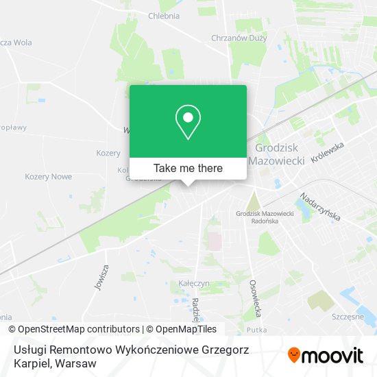 Usługi Remontowo Wykończeniowe Grzegorz Karpiel map