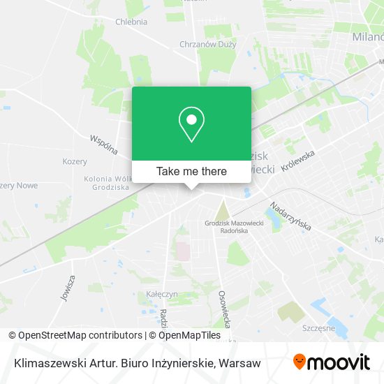 Klimaszewski Artur. Biuro Inżynierskie map