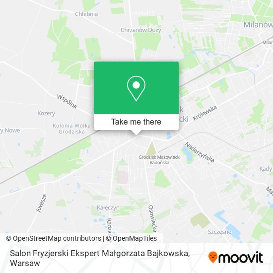 Salon Fryzjerski Ekspert Małgorzata Bajkowska map