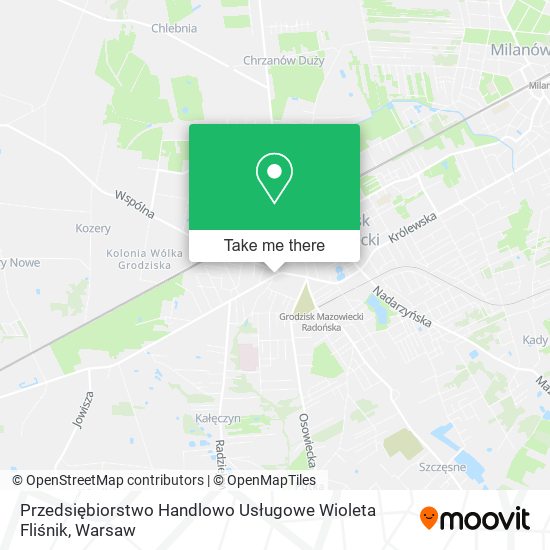 Przedsiębiorstwo Handlowo Usługowe Wioleta Fliśnik map