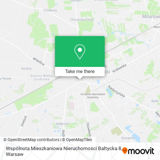 Wspólnota Mieszkaniowa Nieruchomości Bałtycka 8 map