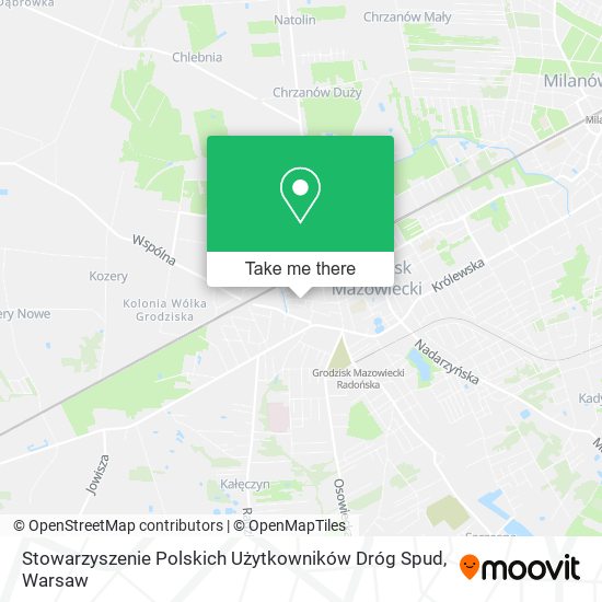 Stowarzyszenie Polskich Użytkowników Dróg Spud map