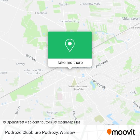 Podróże Clubbiuro Podróży map